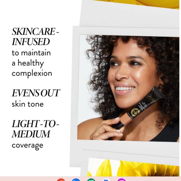 Laura Geller Serum Infused Foundation With SPF 50 - Shade LIGHT NIB - Picture 4 of 5